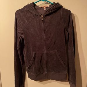 Juicy couture dark grey zip up track suit jacket